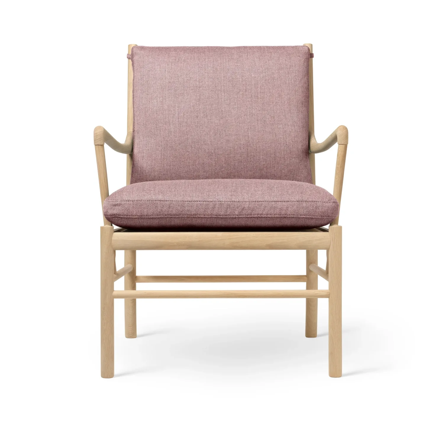 Carl Hansen & Søn OW149 Colonial chair fåtölj Re-wool 0648-såpad ek