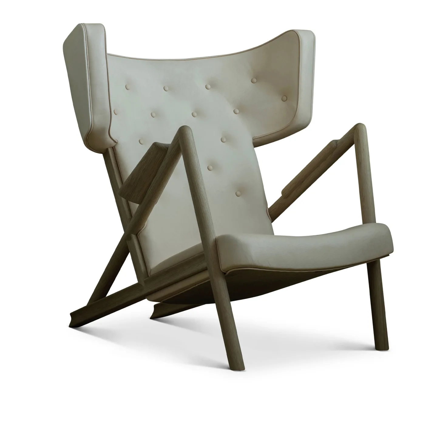 House of Finn Juhl - Grasshopper Chair, Walnut, Leather Group 4, Elegance Walnut 20195 - Fåtöljer - Finn Juhl - Brun - Läder/Trä