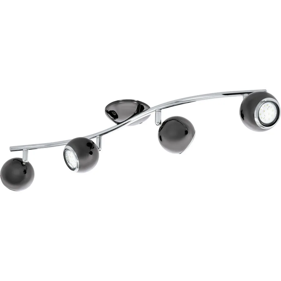 Eglo Spot Bimeda Grau Stahl 10 cm - Farbe: Nickel - Lichtfarbe: Warmweiss