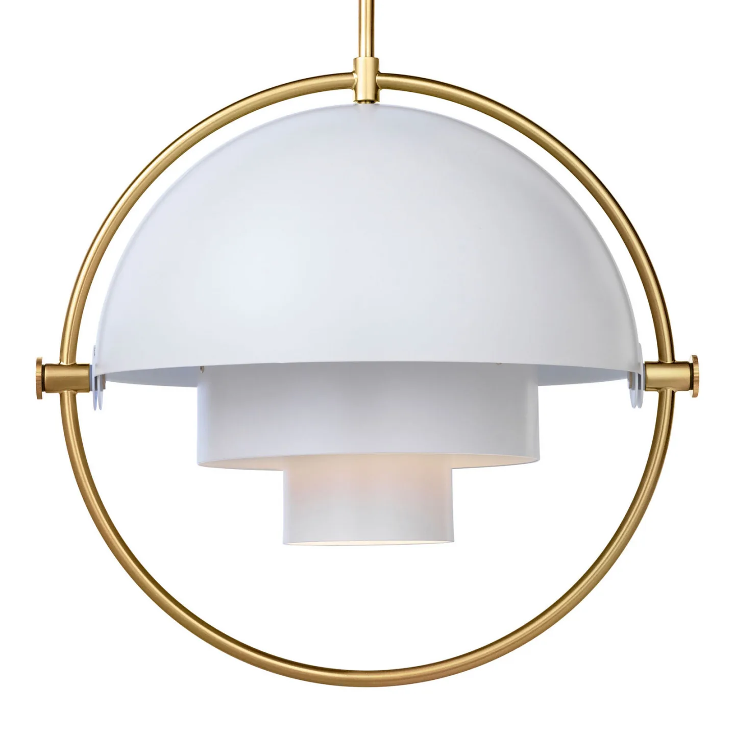 Multi-Lite Taklampa Ø36 Mässing/Vit - GUBI - Vardagsrum - Design - Metall - Med en ljuskälla