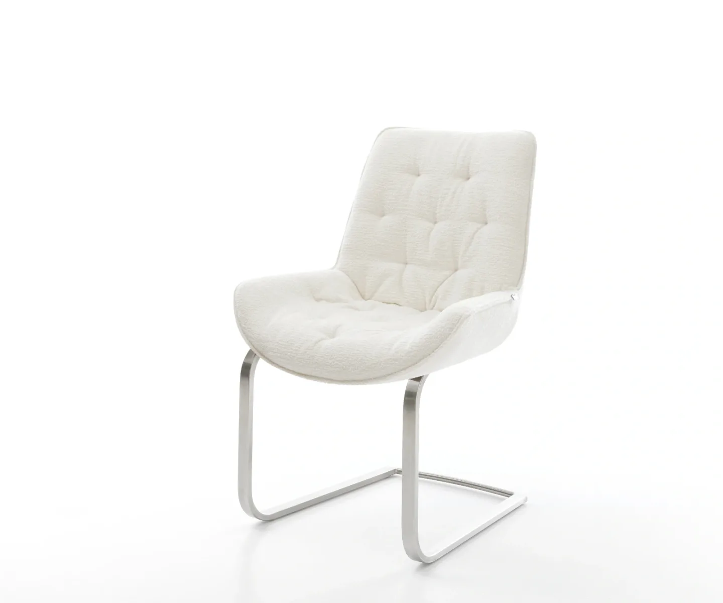 Freischwinger Taimi-Flex Bouclé Soft Beige Freischwinger flach Edelstahl