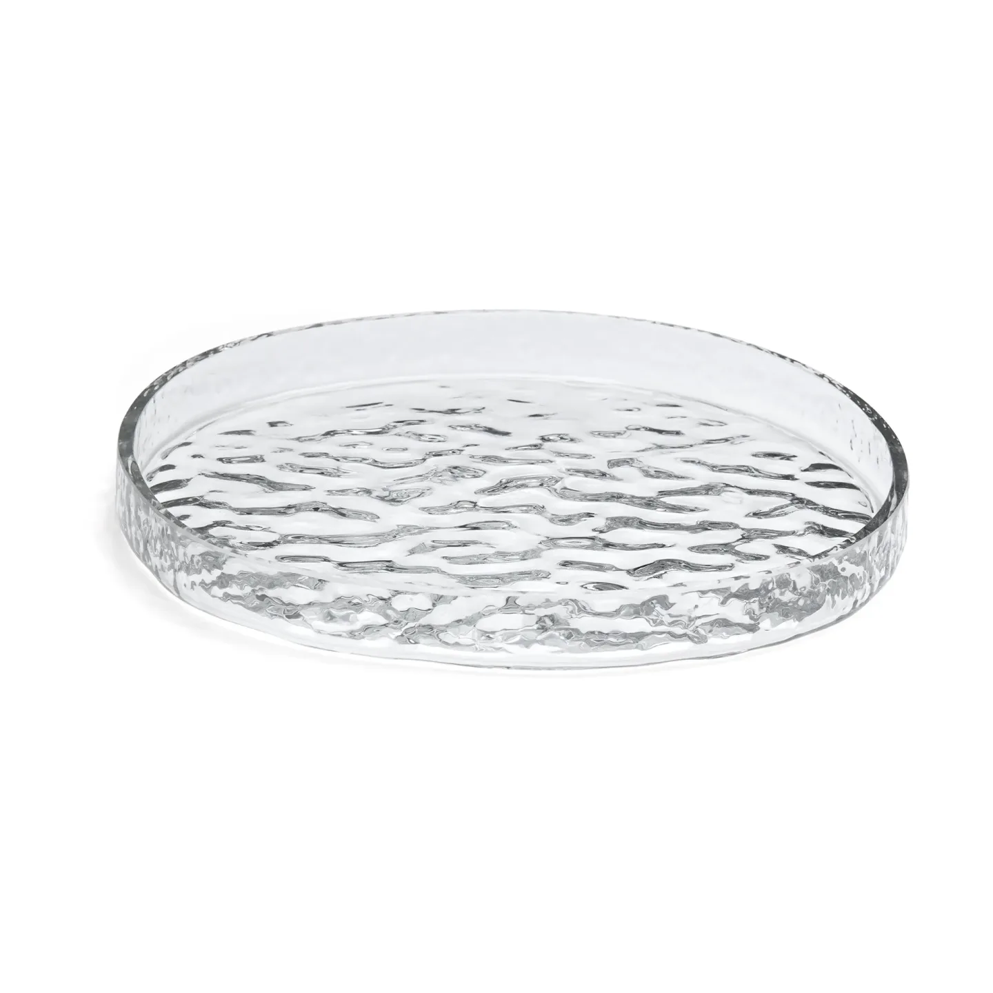 Cooee Design Graue dekorative Servierplatte Ø28 cm Klar