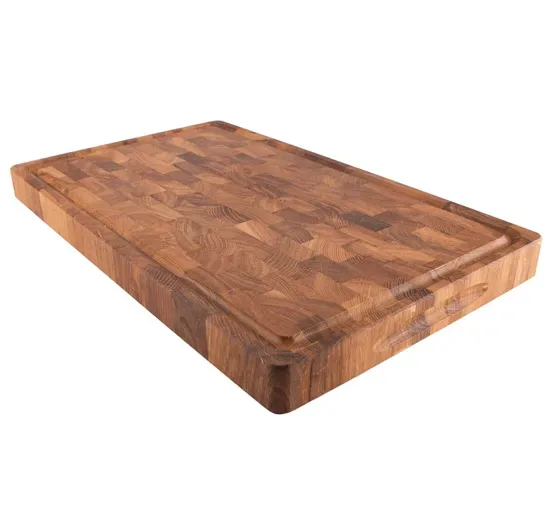 Culimat Schneidebrett Eiche Stabverleimt mit Rinne 50x30 cm