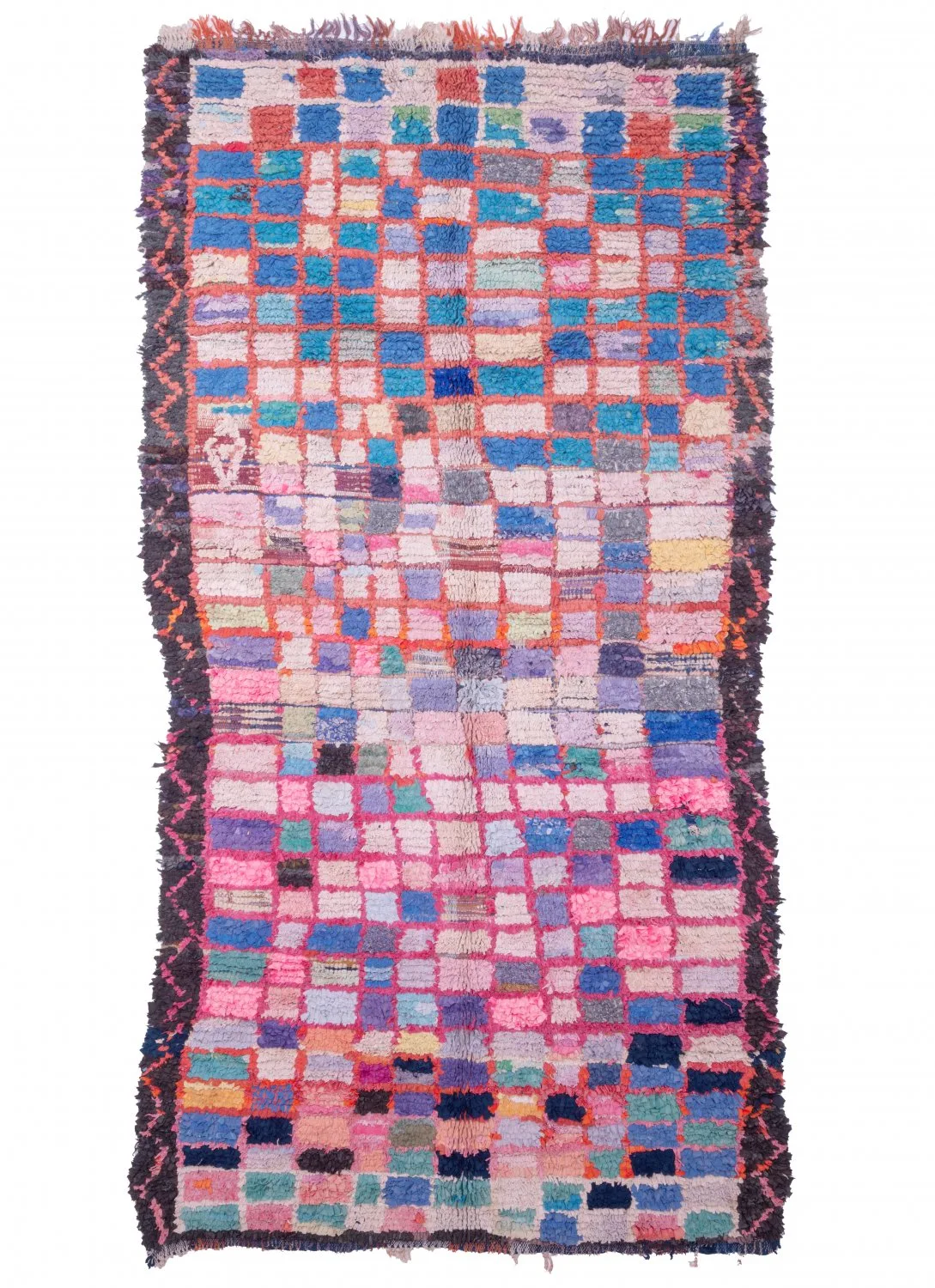 Marokkansk Boucherouite-teppe 290 x 150 cm