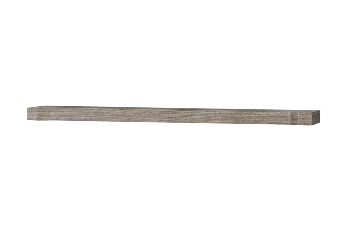 Dallas Hylla 107x4,8x20 cm LED-belysning - Beige/Grå/Vit