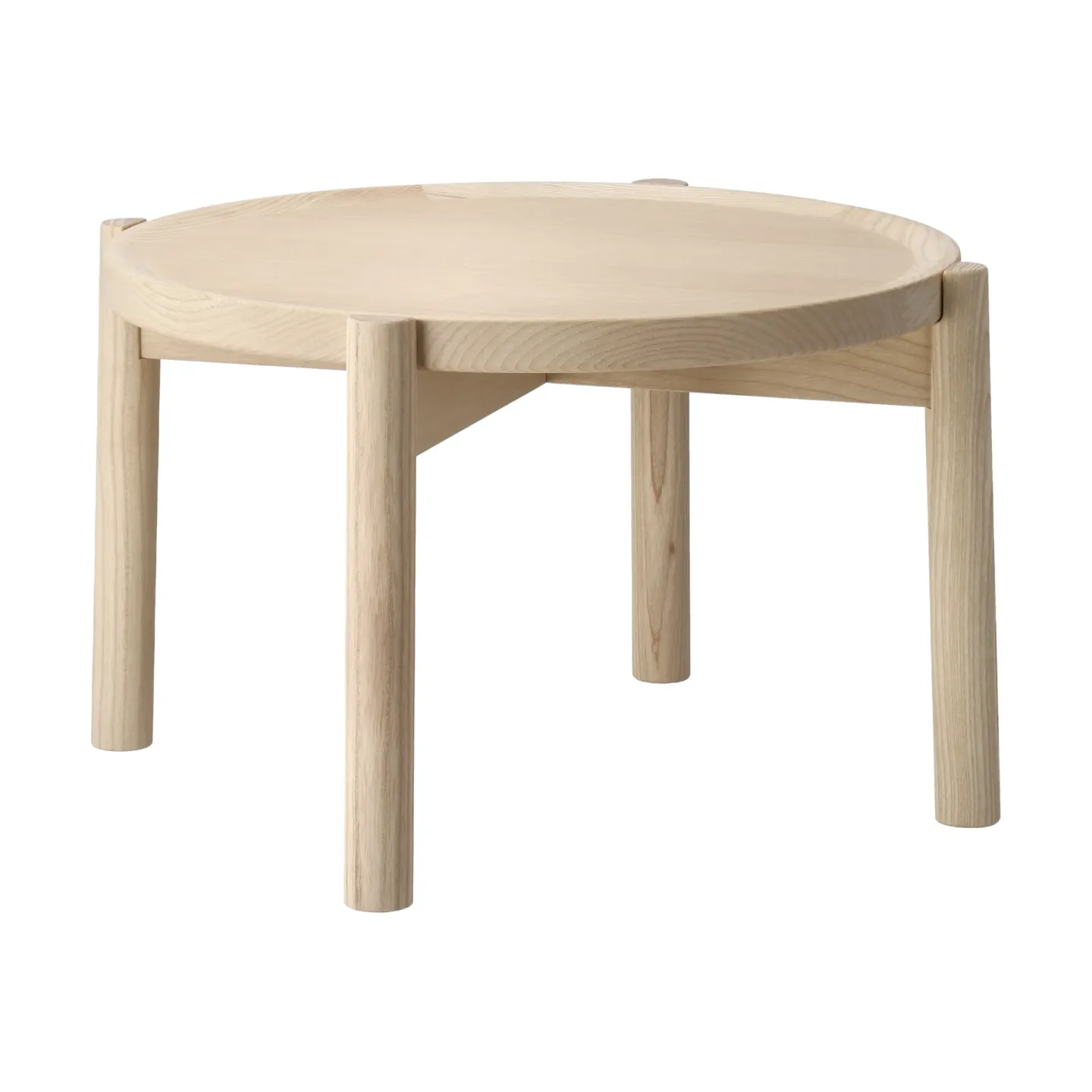 Gärsnäs Elna soffbord Ask-white-Ø40 cm