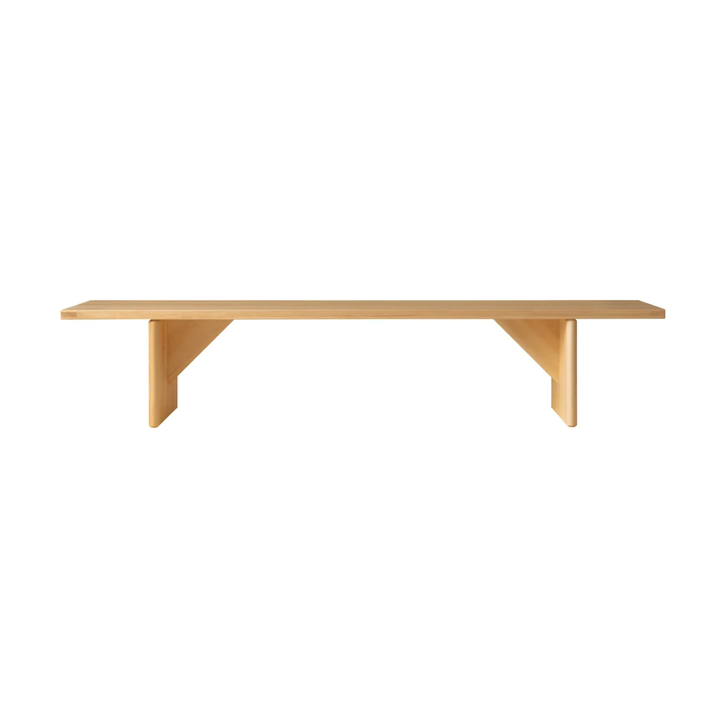 Vaarnii 012 Kolmio Bench bänk Matt oljevaxad furu, 227x42x45 cm