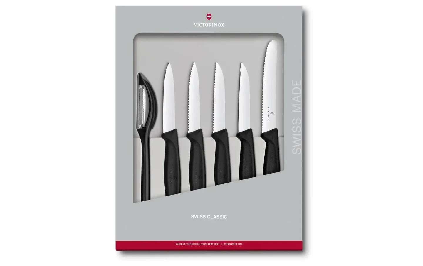 Alltron Gemüsemesser Swiss Classic, 6-teilig Von Victorinox Schwarz | Schubiger Möbel