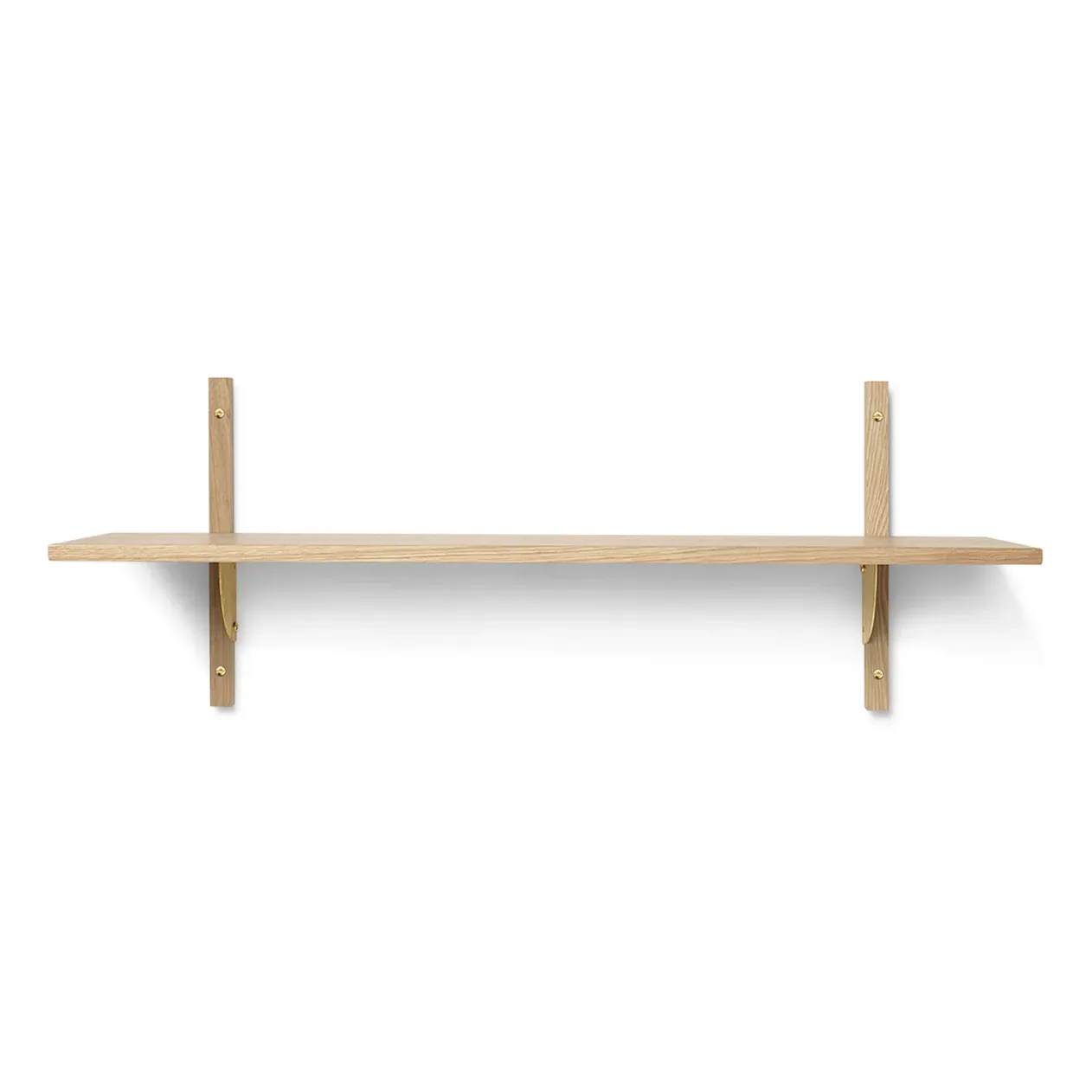Ferm Living Sector hylla single wide Ek-mässing