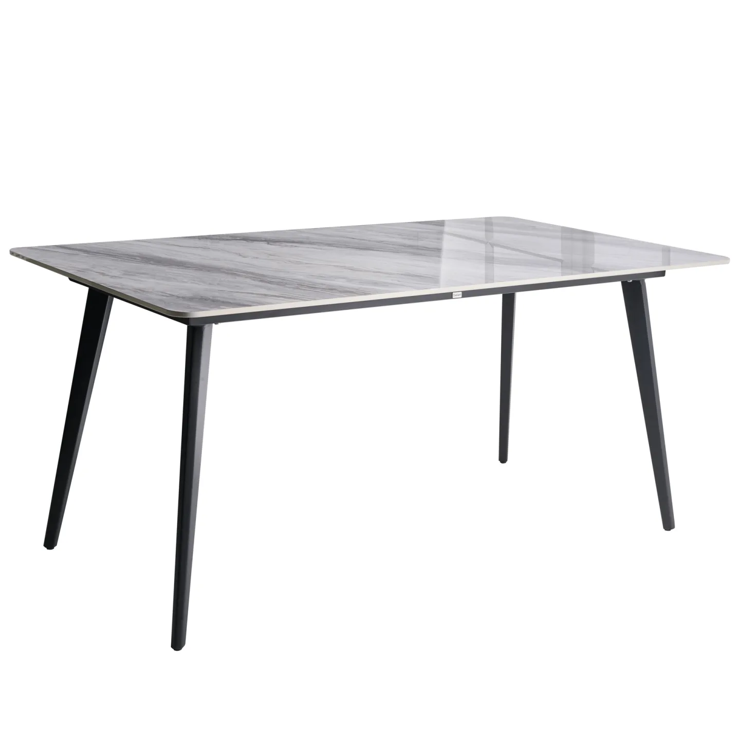 Matbord utomhus Rodallo 160 cm Sten - Grå/Svart