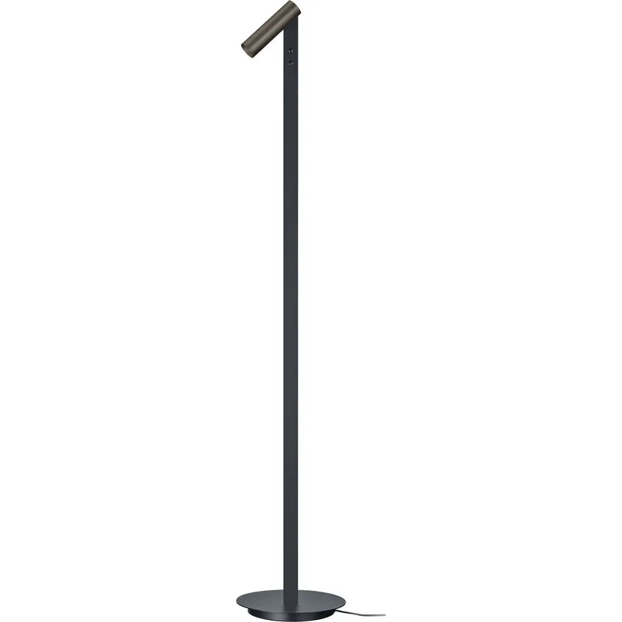 Designer-Leselampe Bankamp Spot bronze H 120 cm - Farbe: schwarz/bronze - LED - Lichtfarbe: Extra warmweiss - Material: Aluminium/Stahl -