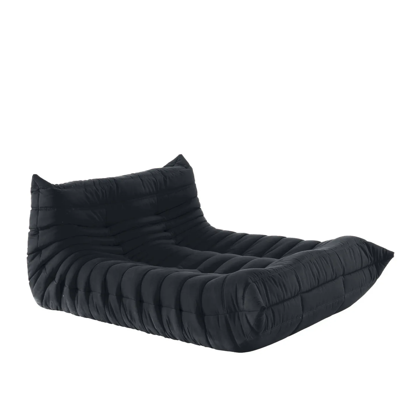 Ligne Roset - Togo Lounge Settee, Leather Cat. W, Kyoto Noir 5291 - Fåtöljer - Michel Ducaroy - Skum