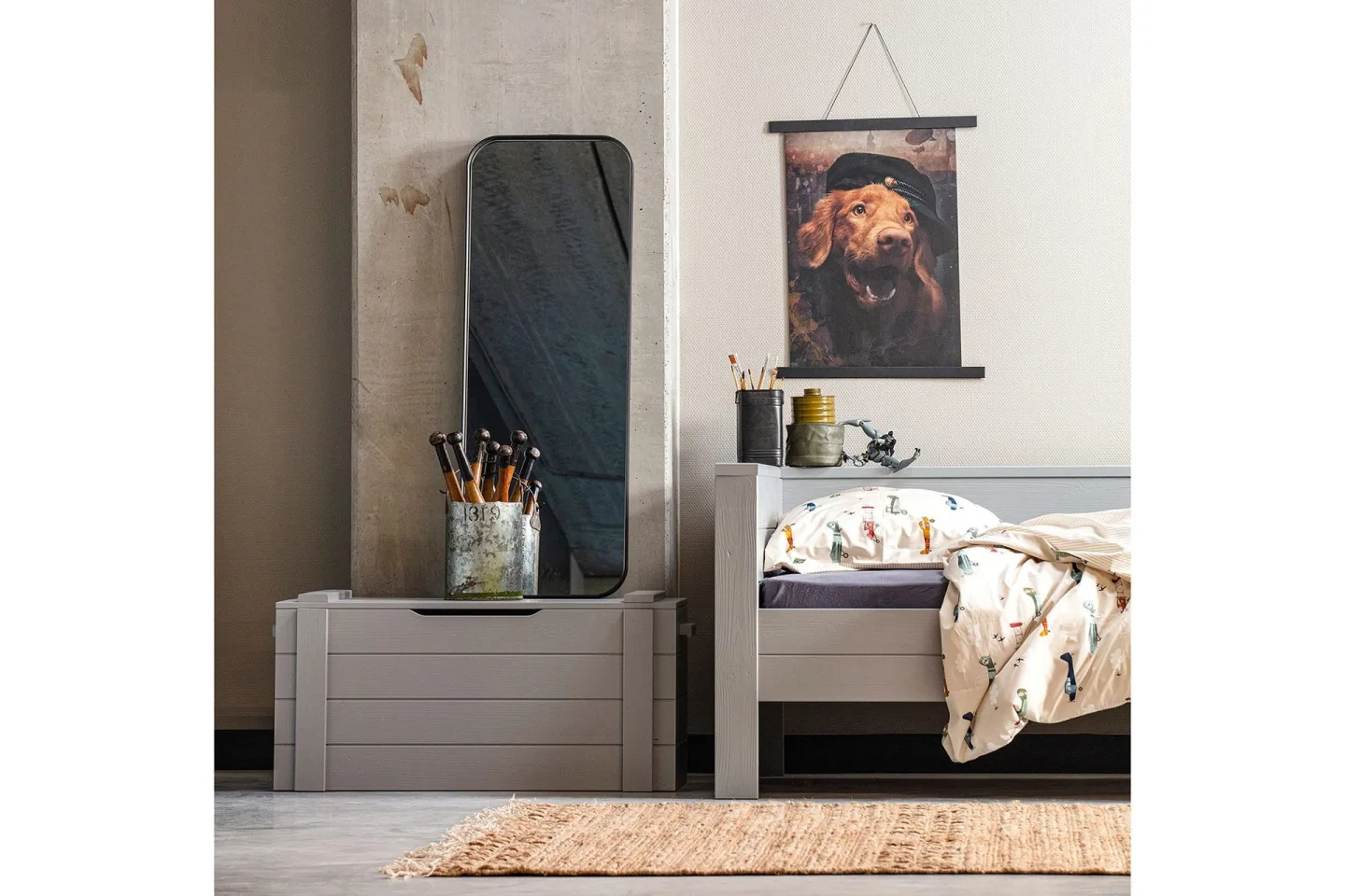 Biella Spegel 40x110 cm - Svart