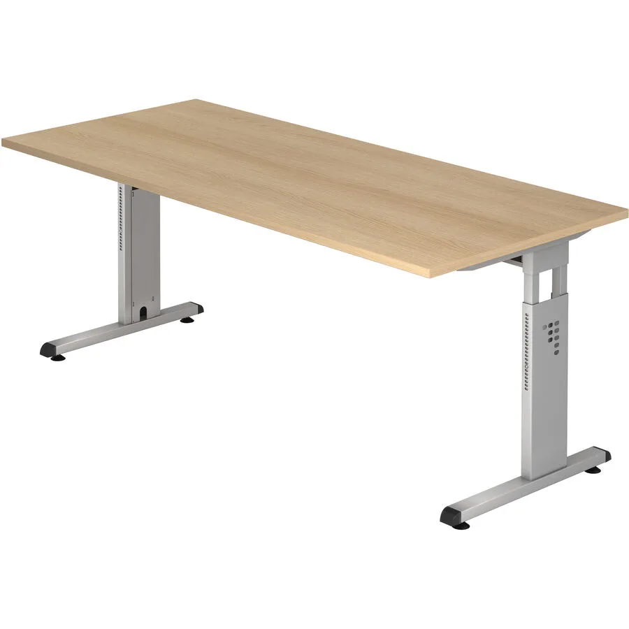 Schreibtisch Office eiche Holzwerkstoff B 180 T 80 cm