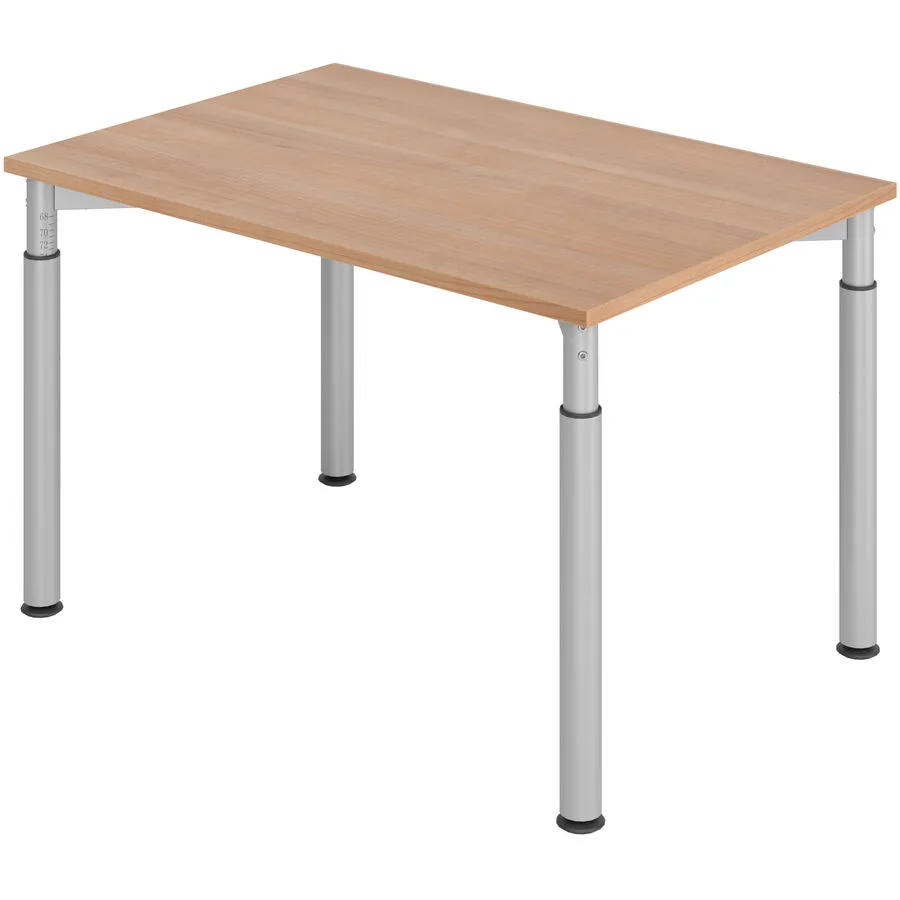 Schreibtisch Office nussbaum Holzwerkstoff B 120 T 80 cm
