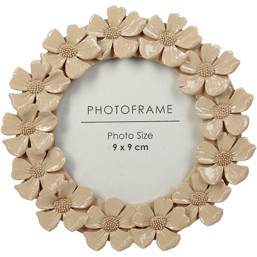 Bilderrahmen Natural & Feminine Glamour pfirsich Polyresin/Glas
