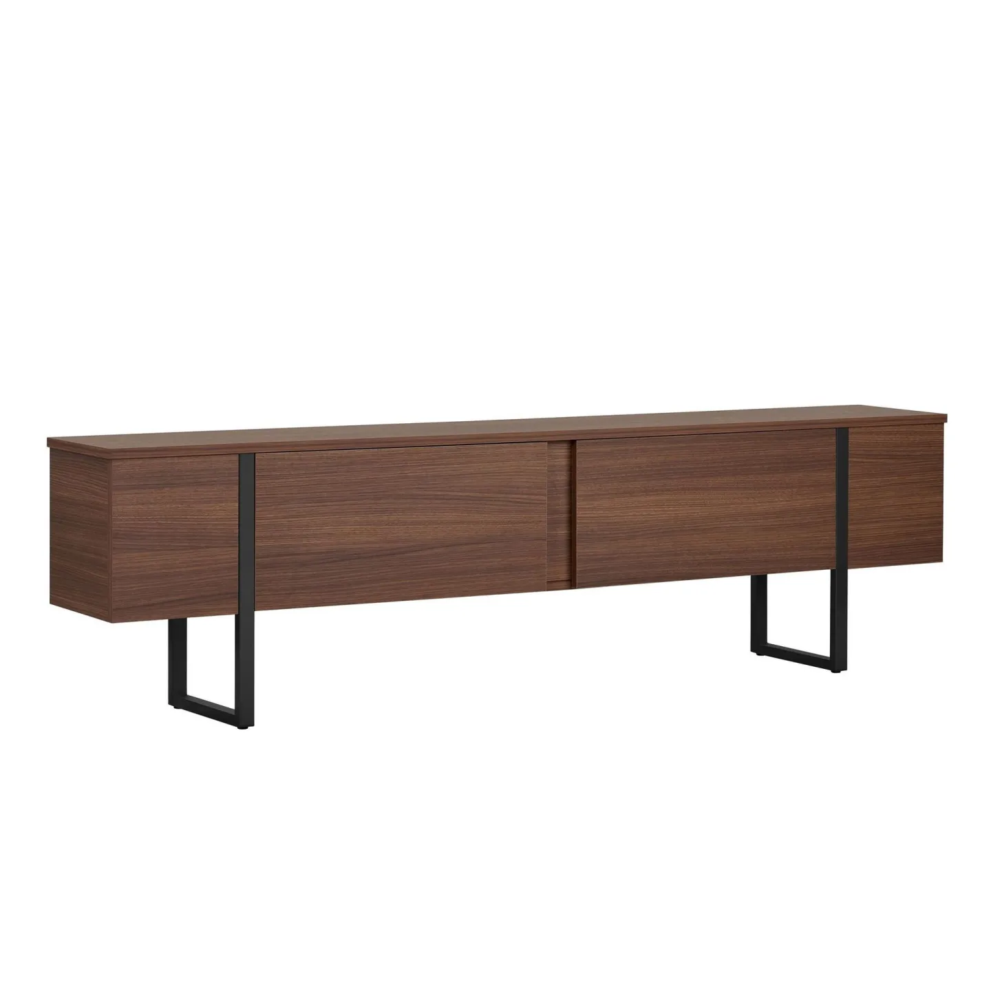 Nopira TV-bänk 180 cm - Valnöt och svart