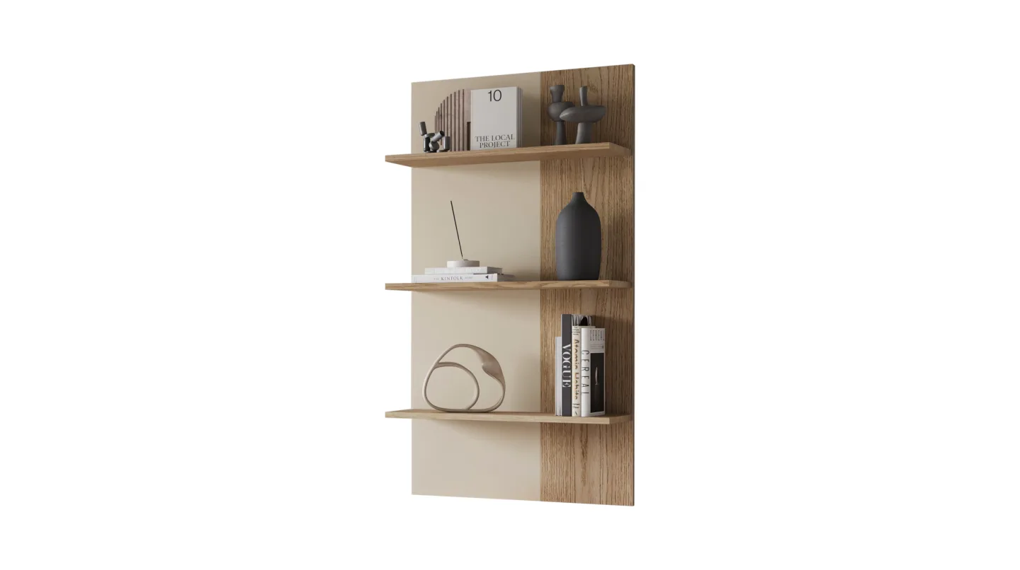Wandboard Beige-Kaschmir - Eiche - 60 cm - MEOLO