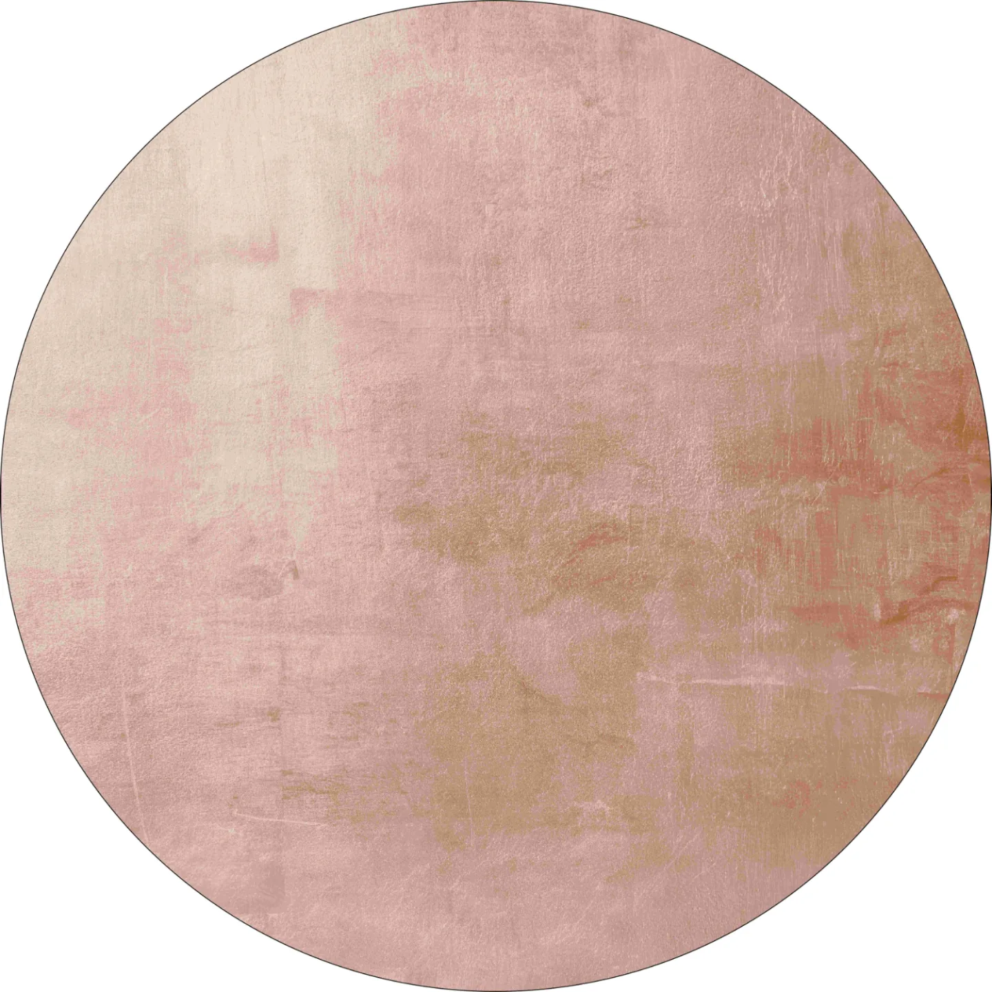 Rundt teppe - Artena (rosa) (Størrelse: Ø 200 cm)