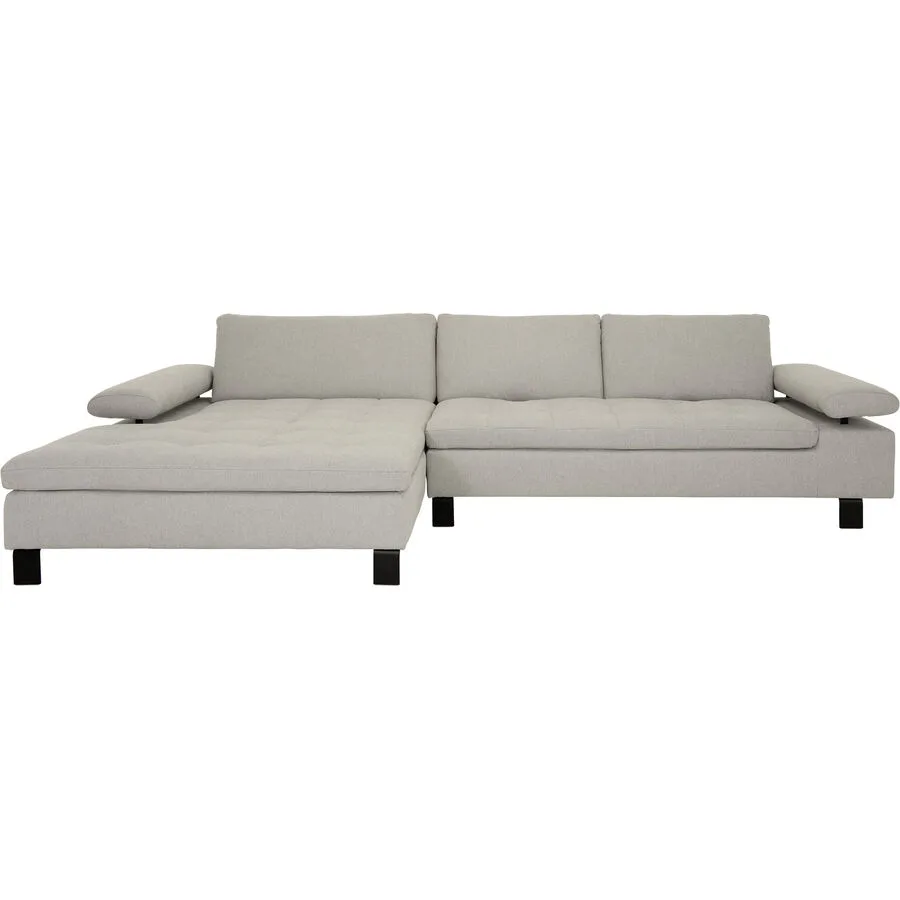 Ecksofa Tommaso Grau Stoff 194 cm 326 cm - Möbel Konfigurator: Traummöbel individuell zusammenstellen