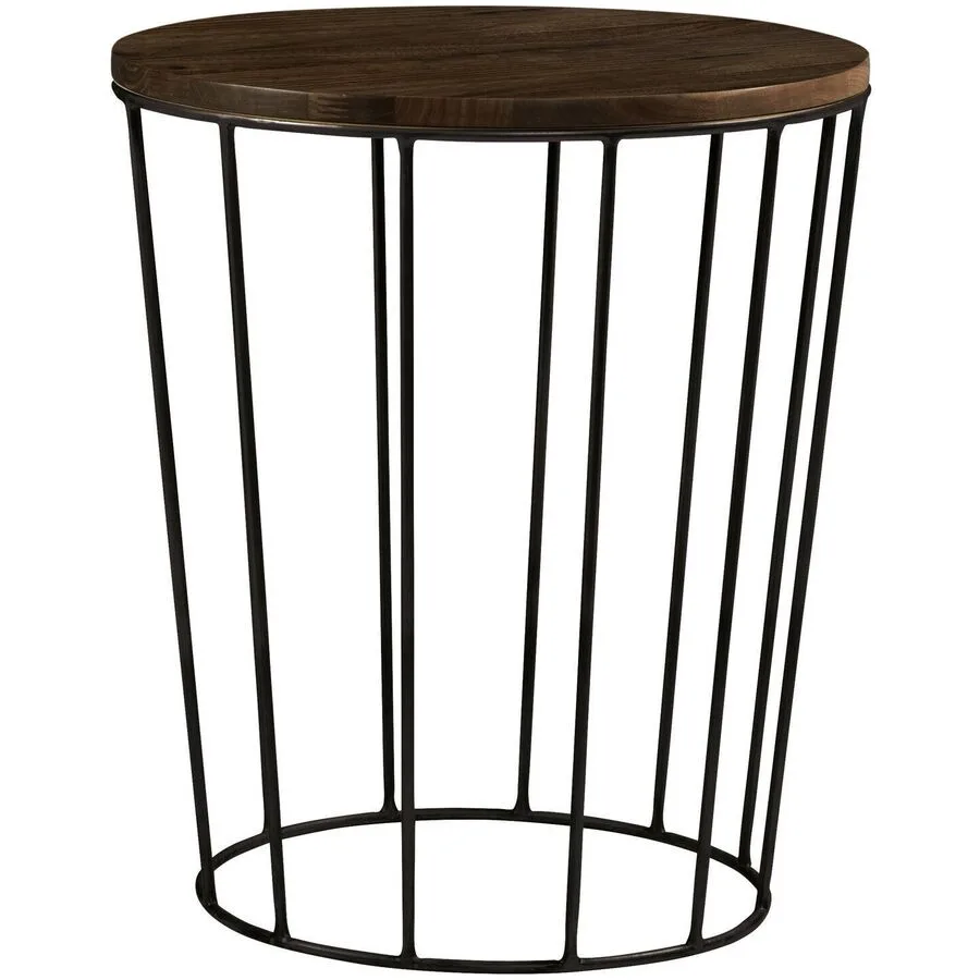 Hasena Nachttisch Keziea Anthrazit, Nussbaum Nussbaum, Metall B 45 H 52 cm