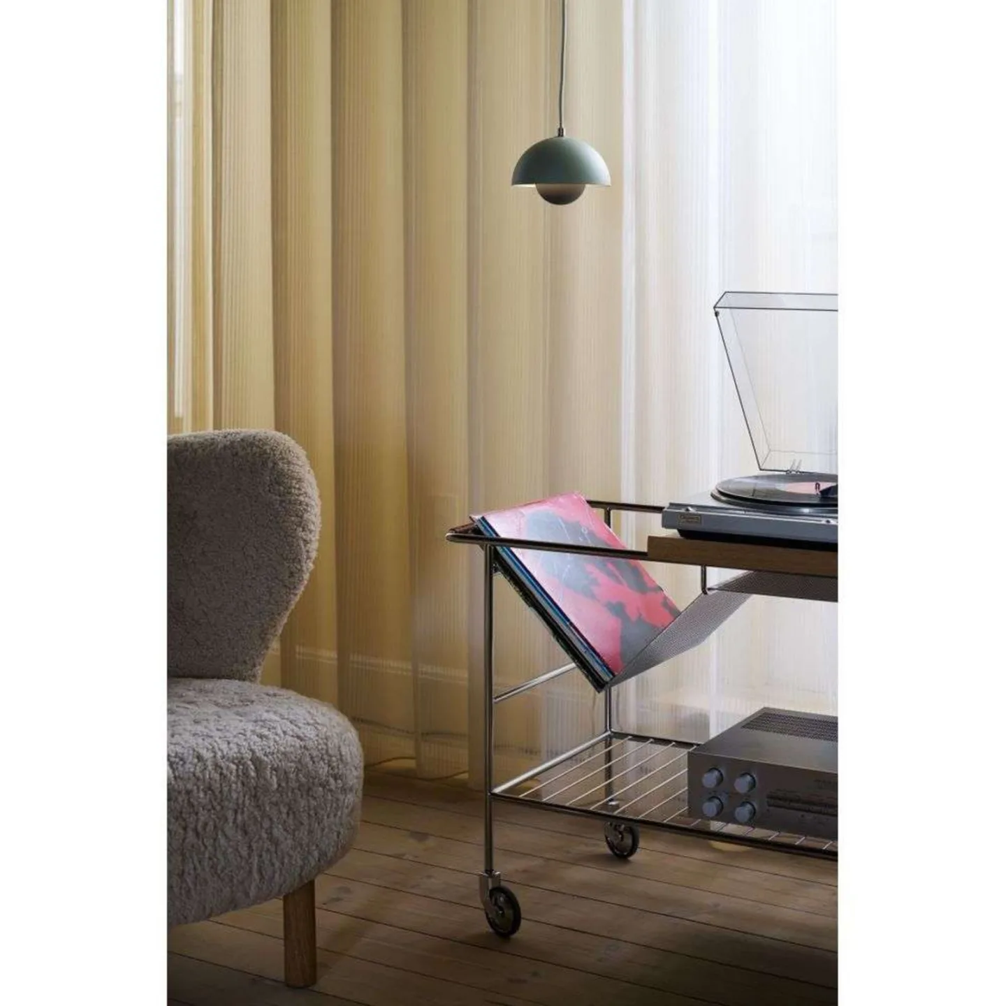 Flowerpot VP10 Pendelleuchte Soft Green - &Tradition - Wohnzimmer - Metall