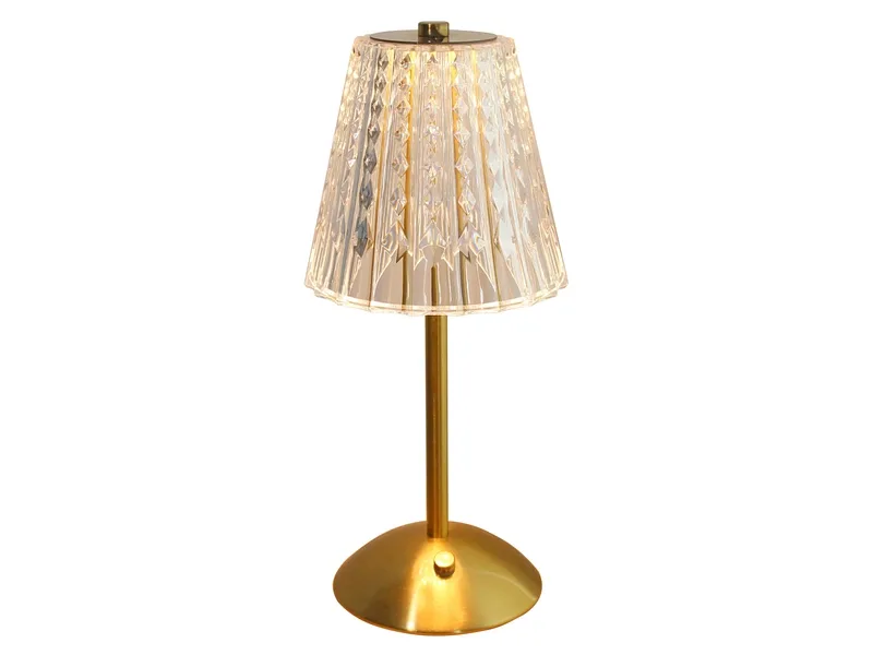 USB-aufladbare Lampe ANASTASIA 29cm 2W durchsichtig