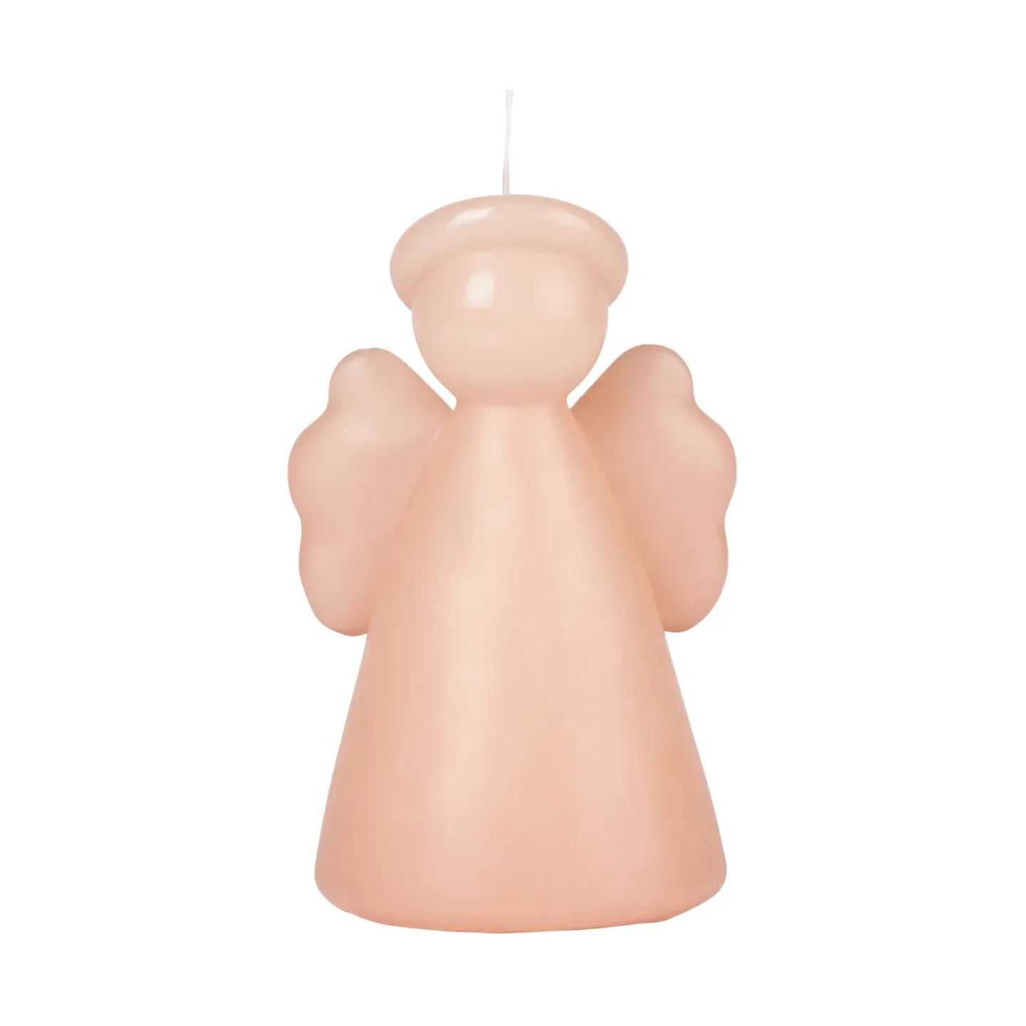 Broste Copenhagen Angel sculpture ljus 14 cm Dusty peach rose
