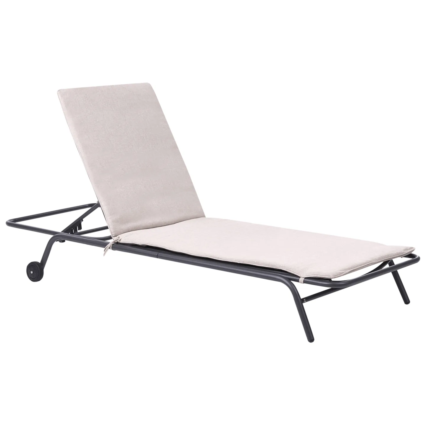 Solstol utomhus Volterra Stål - Beige/Grå
