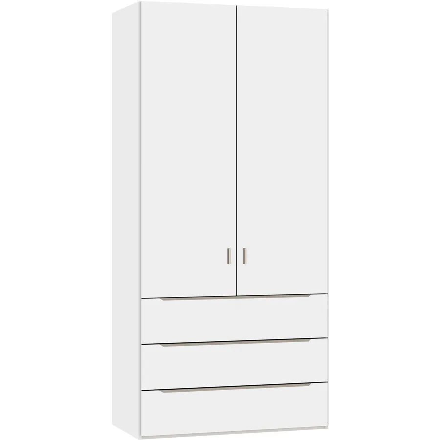 Kleiderschrank Arena Drehtüren premiumweiss Holzwerkstoff B 102 cm - Schweizer Möbelhersteller