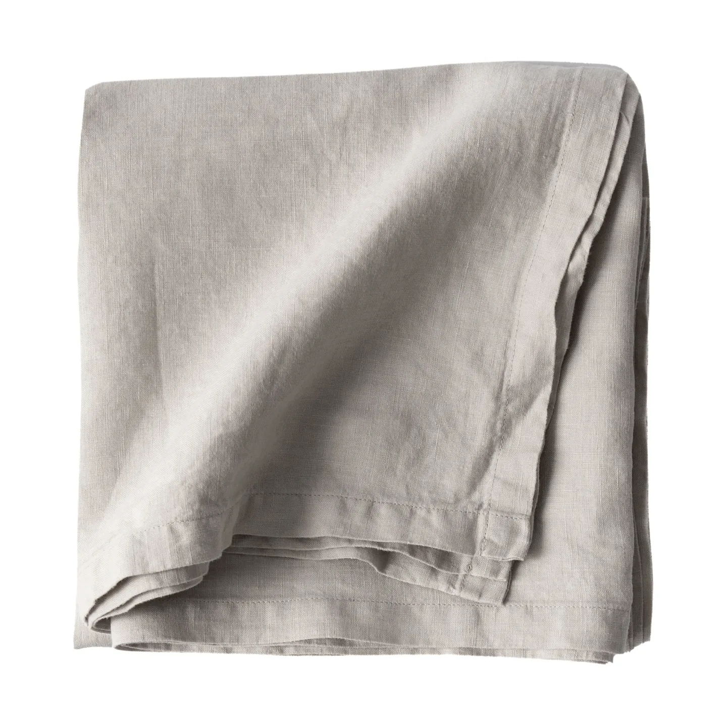 Tell Me More Tell Me More Leinentischtuch 145x145 cm Warm grey