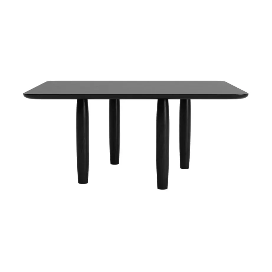 NORR11 Oku Couchtisch Black oak, 80x80 cm