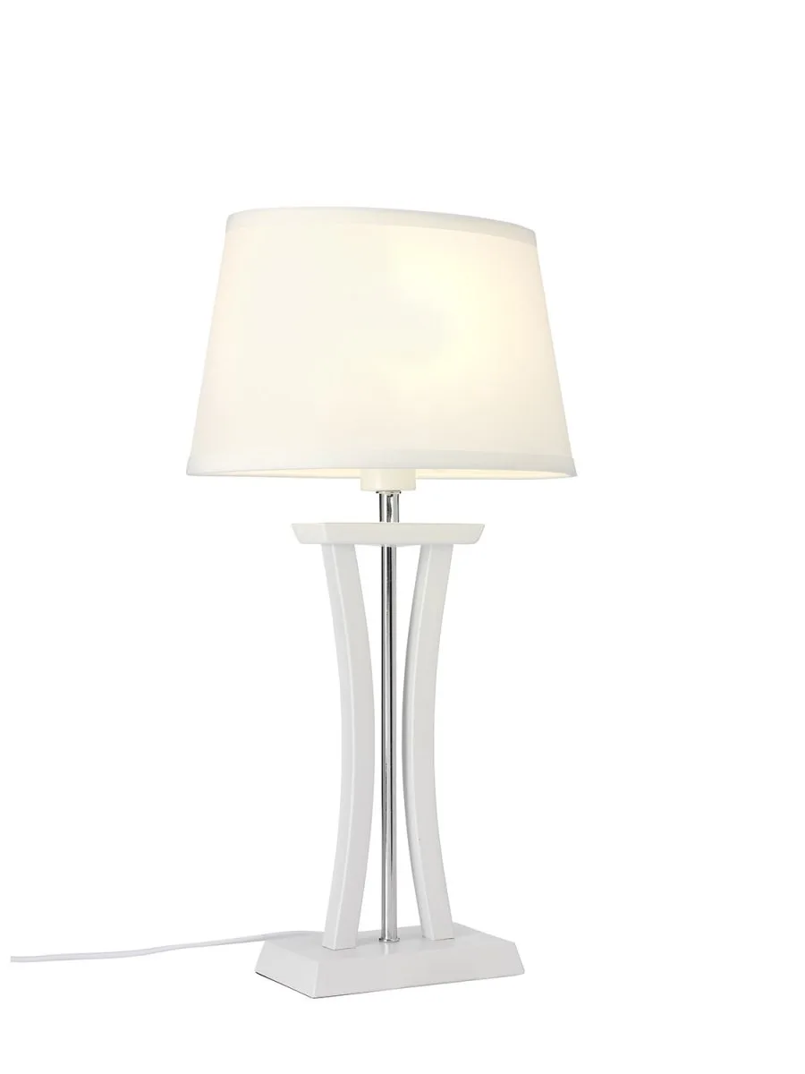 Cottex - New Chelsea 47cm - Bordslampa - Vit