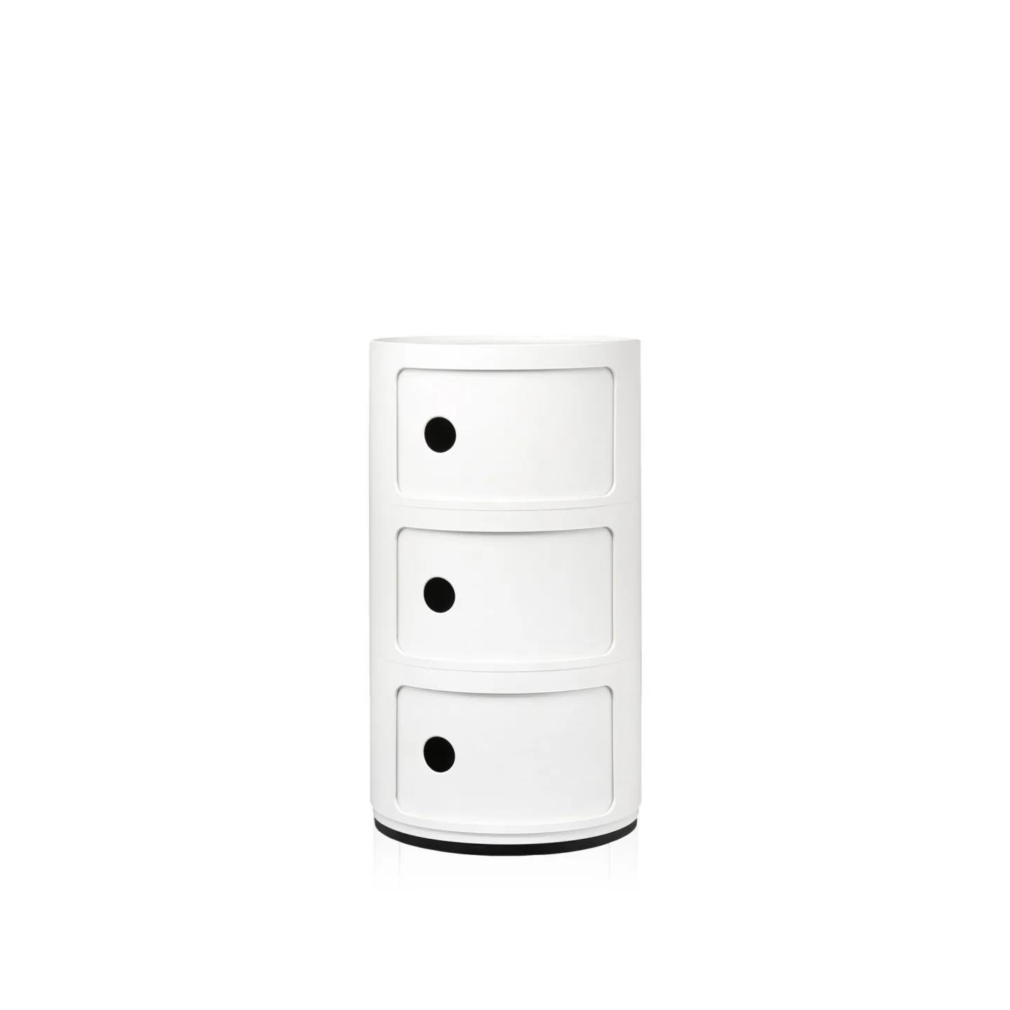 Kartell - Componibili 4967 White 3 Compartments - Hurtsar - Anna Castelli Ferrieri - Vit - Plast