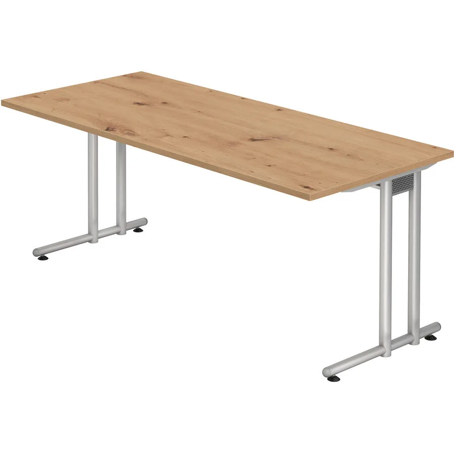 Schreibtisch Office Asteiche Holzwerkstoff B 180 T 80 cm