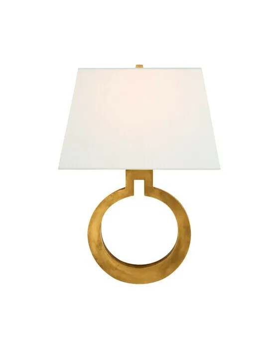 Ring Form Wall Sconce Antique Brass L