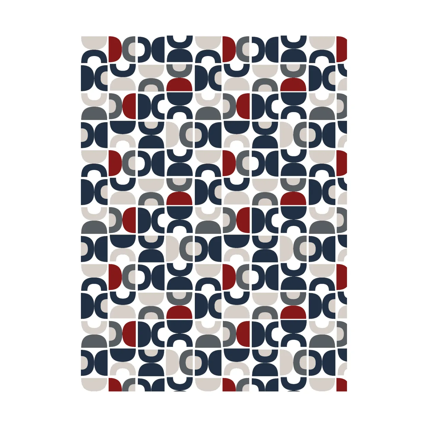 Arvidssons Textil Spiraldans Stoff Blau