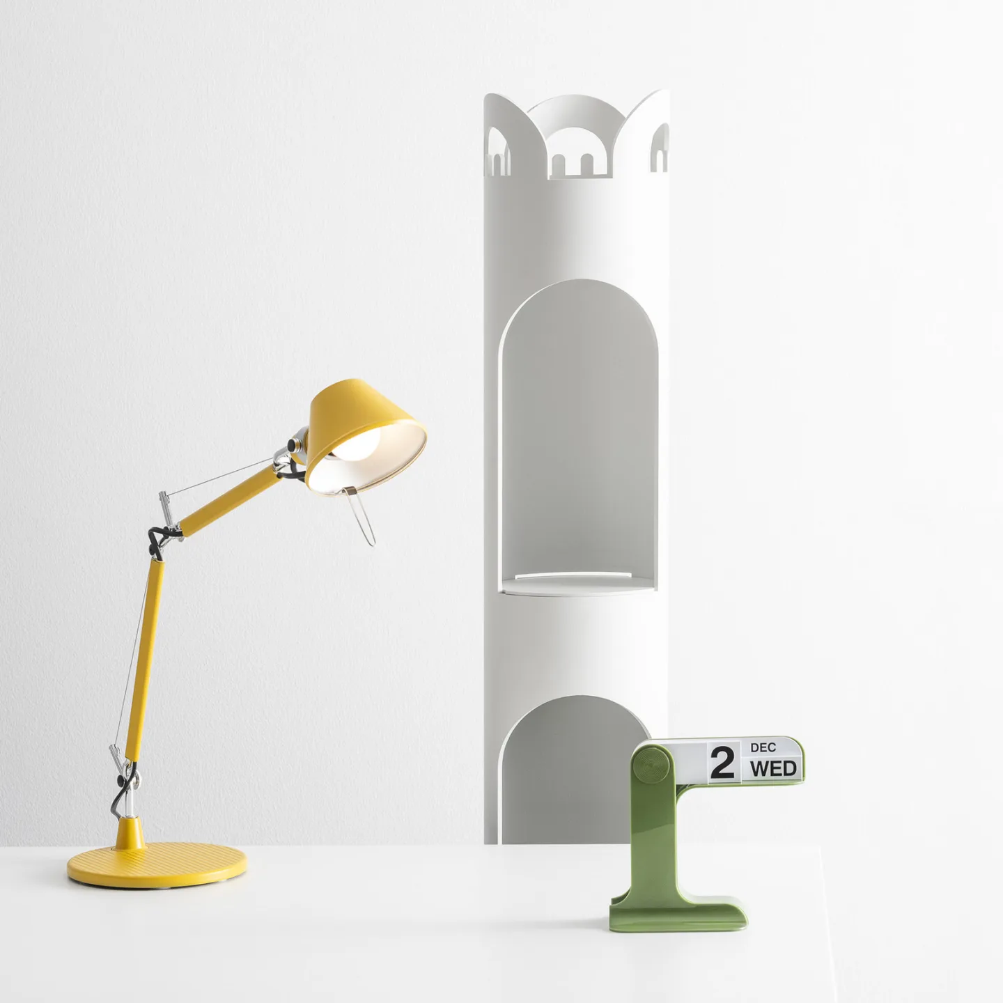 Tolomeo Micro bordlampe gul - Artemide - Kontor / arbejdsværelse - Design - Metal - Med én lyskilde