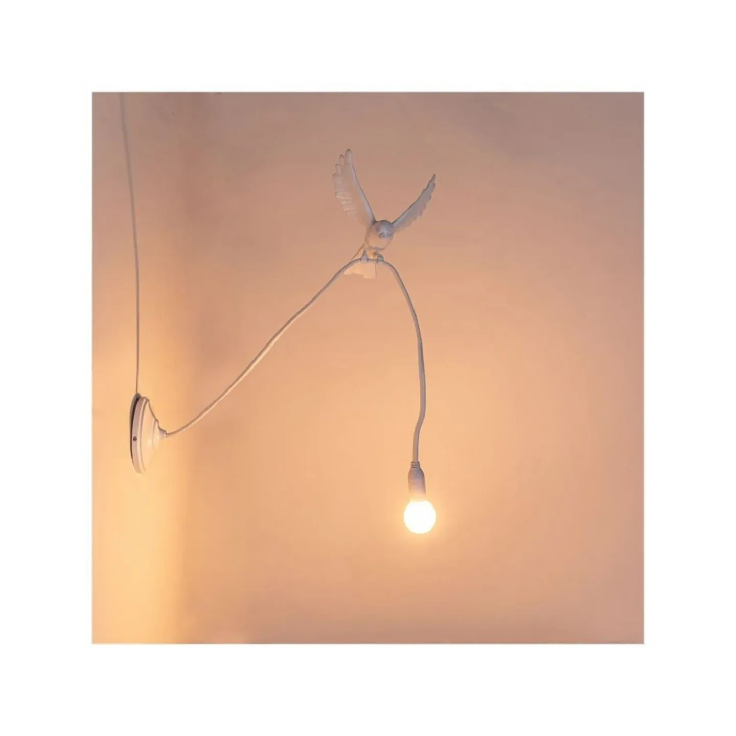 Sparrow Landing Wandleuchte White - Seletti - Wohnzimmer - Kunststoff