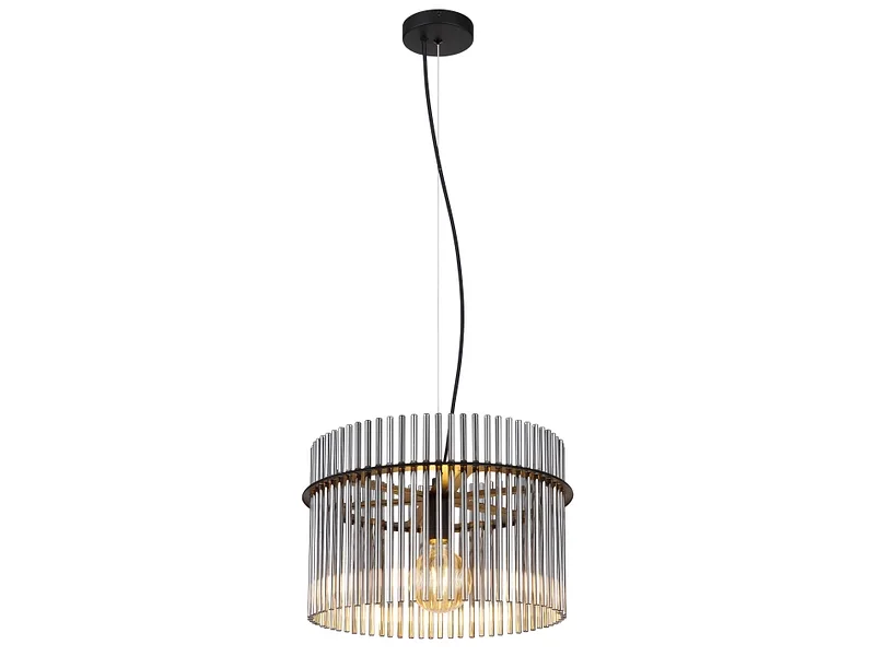 Hängelampe GORLEY 40x150cm 60W schwarz