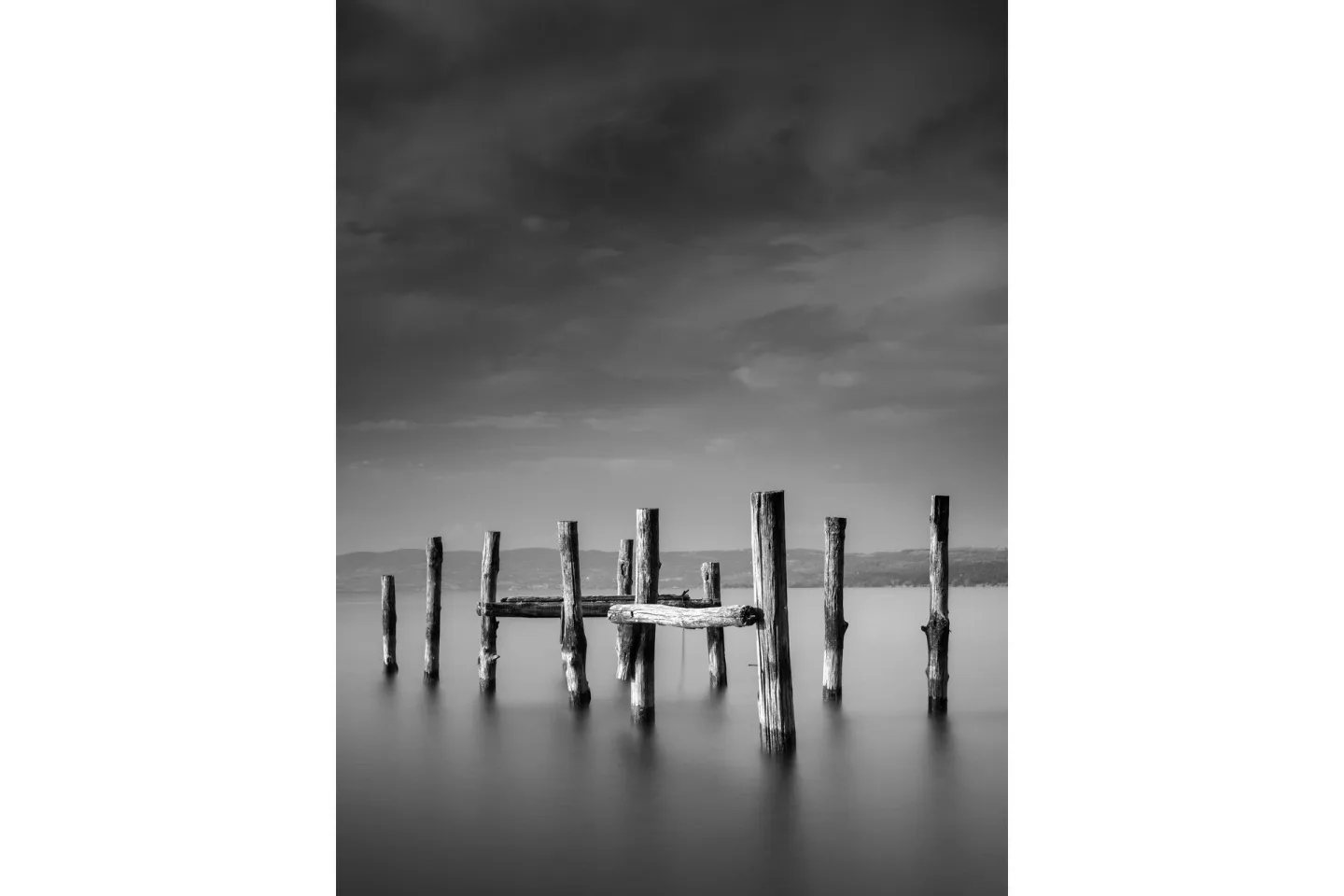 Poster Ocean 30x40 cm - Svart/Vit