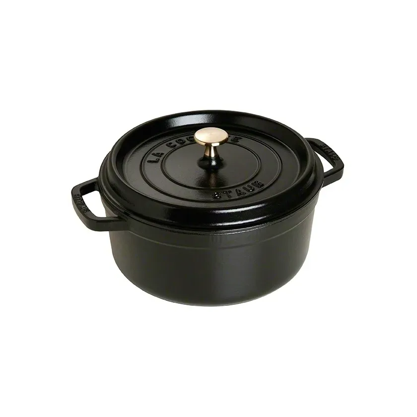 STAUB Staub rund gryta i gjutjärn 3,8 l svart