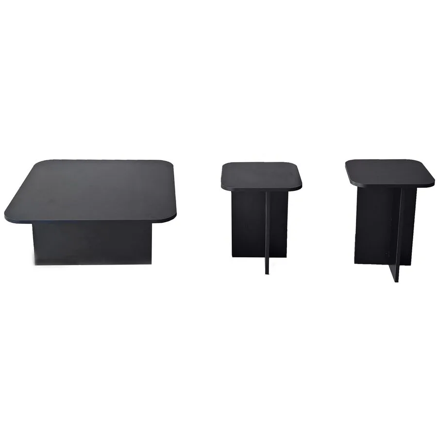 Yasam schwarz Melaminbeschichtete Spanplatte B 40 T 40 cm