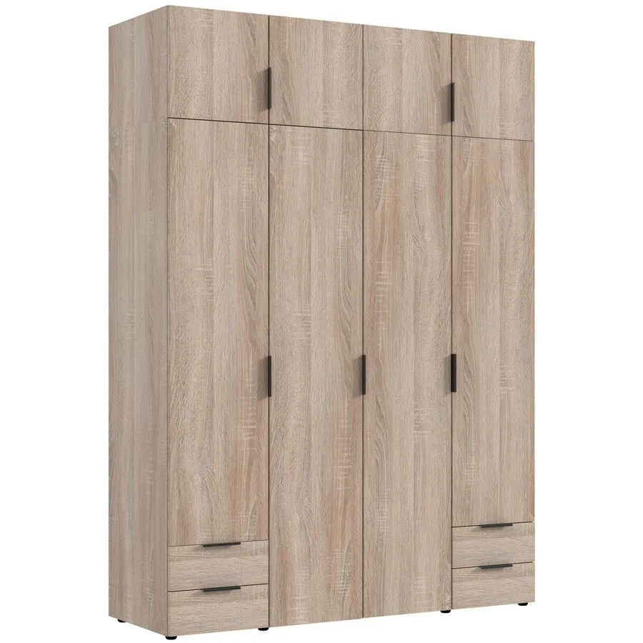 Kleiderschrank Modu eiche Holzwerkstoff B 160 cm