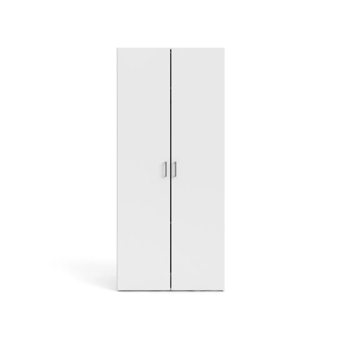 Spell Kleiderschrank 2 Türen weiß.
