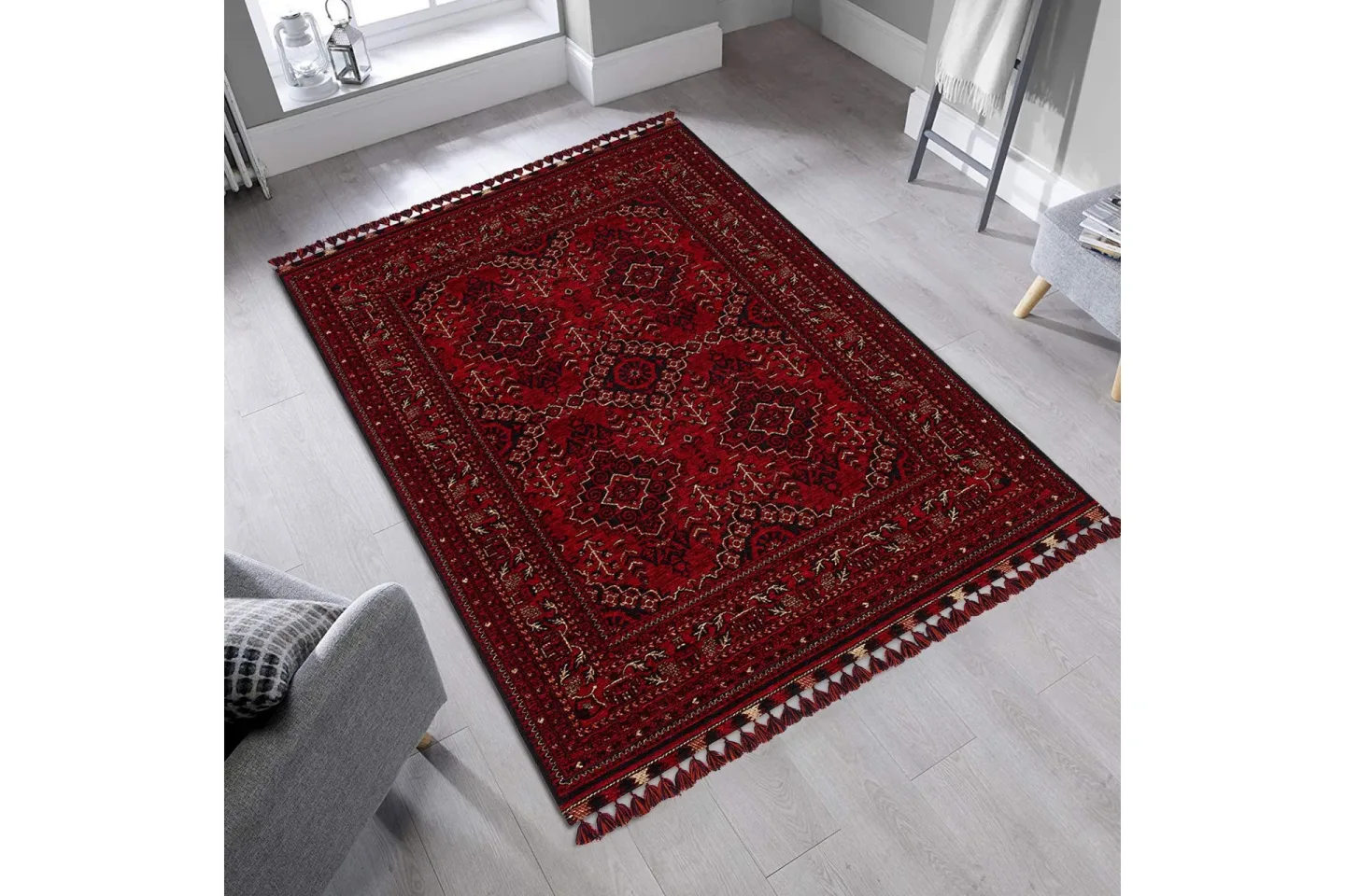 Noriyasu Wiltonmatta 120x180 cm Rektangulär - Röd