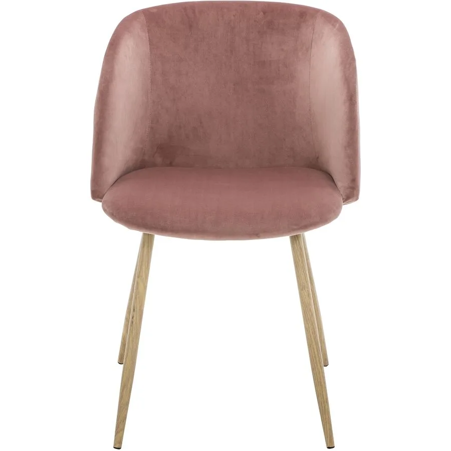 Schalenstuhl Yves Rosa Polyester 55 cm
