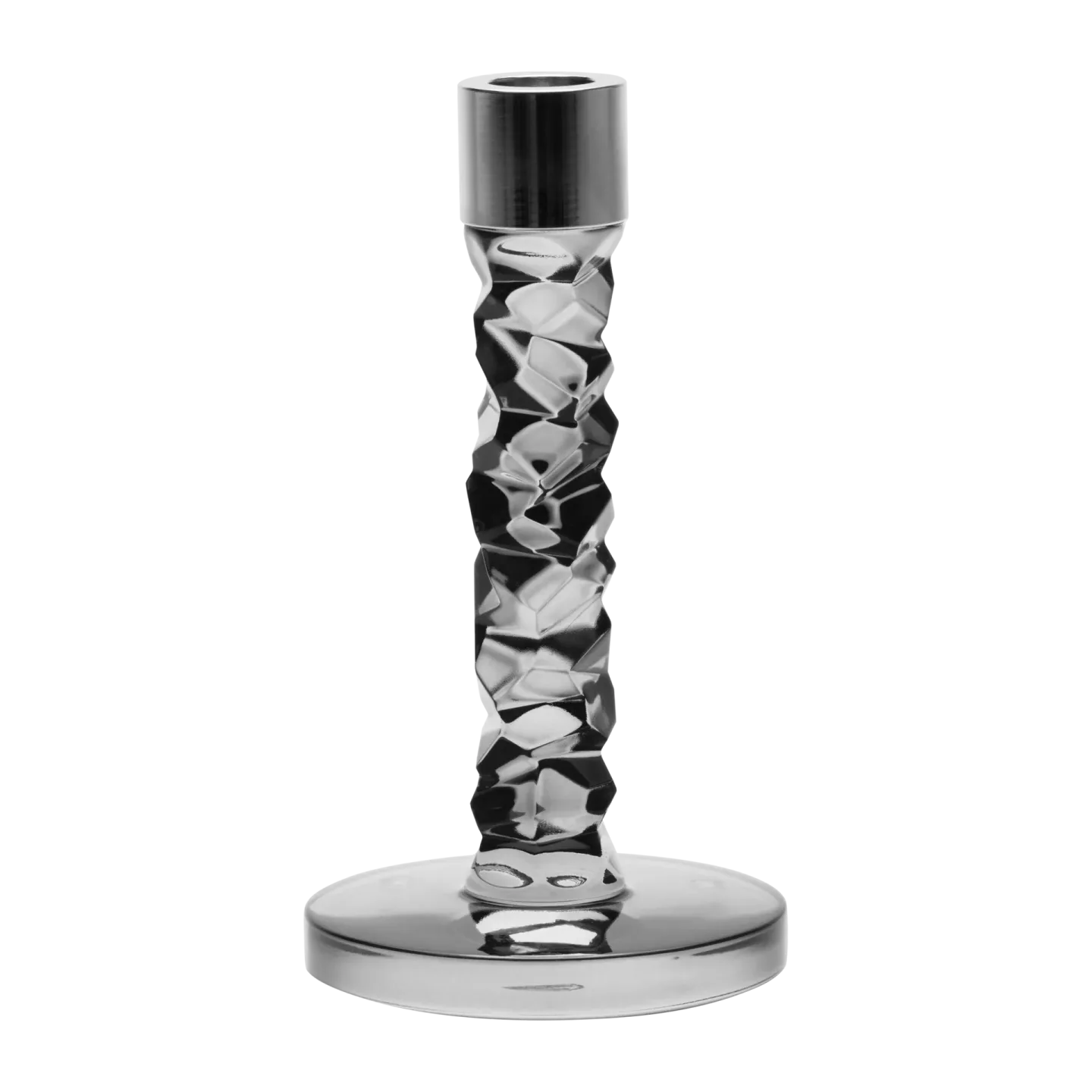 Orrefors Carat Kerzenhalter antracit 183mm