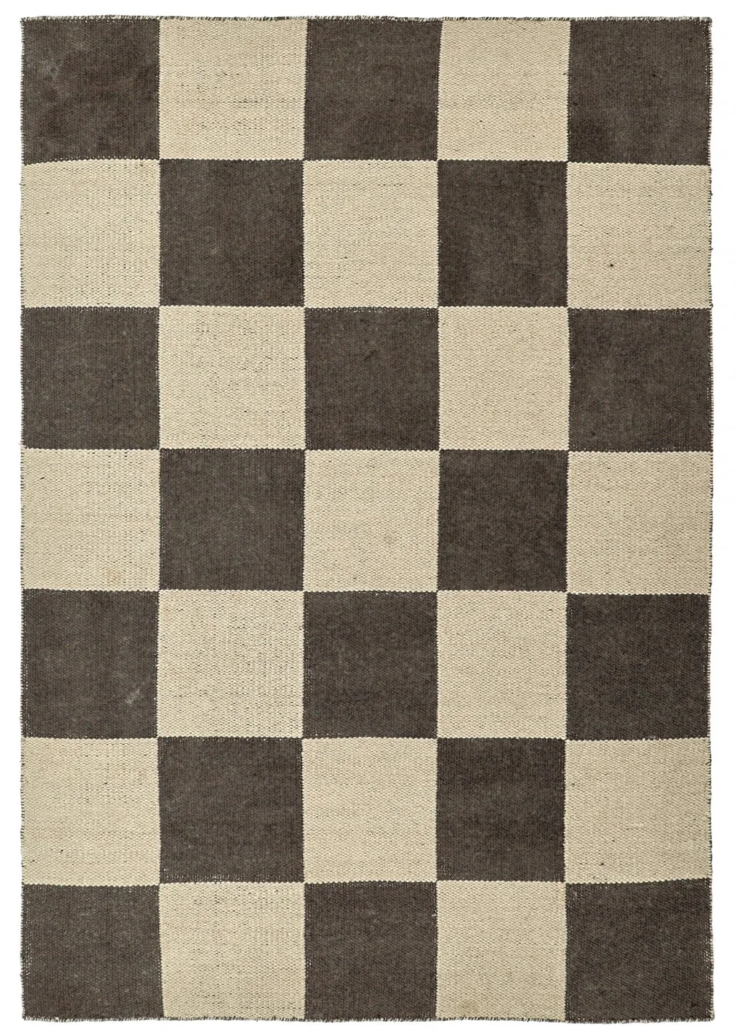 Ullteppe - Scacco (svart/beige) (Størrelse: 160 x 230 cm)