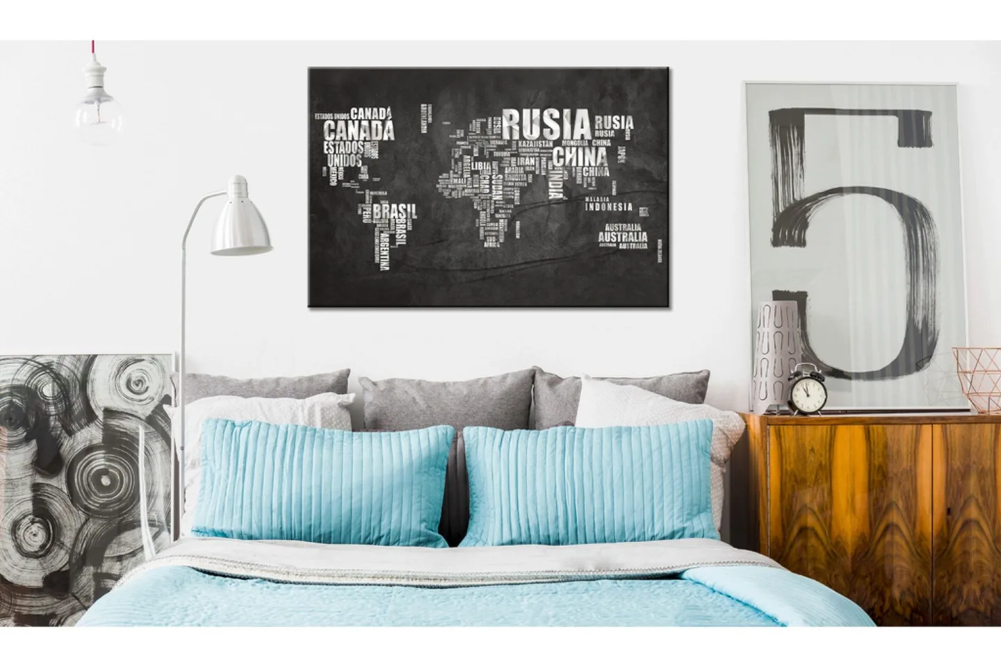 Tavla World Map: Spanish Geography (ES) 60x40 -